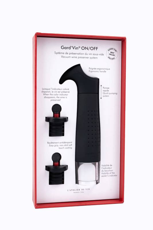 LADV-95382 Τρόμπα αφαίρεσης αέρα μπουκαλιών Gard'vin ON/OFF - L' ATELIER DU VIN - Image 2